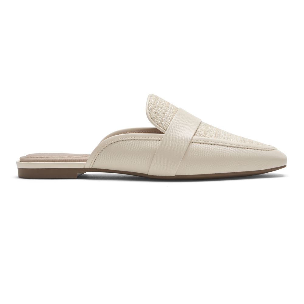 Rockport Canada Total Motion Laylani Slide - Womens Loafers Beige (QRP219586)